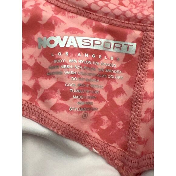 Nova sport Women Pink Snake Print Bodysuit Size S - Picture 7 of 8